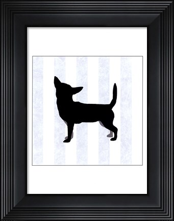 Framed Chihuahua In Neutral Print