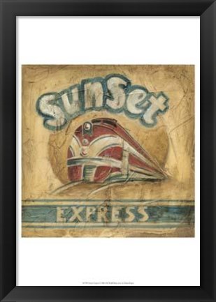 Framed Sunset Express Print