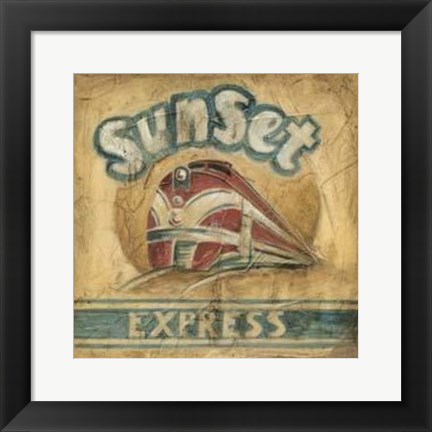 Framed Sunset Express Print