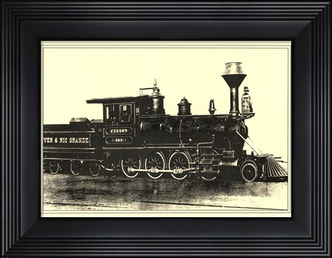 Framed Locomotive III Print