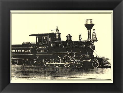 Framed Locomotive III Print