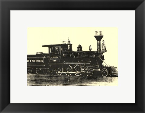 Framed Locomotive III Print