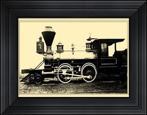 Framed Locomotive V Print