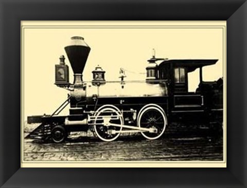 Framed Locomotive V Print