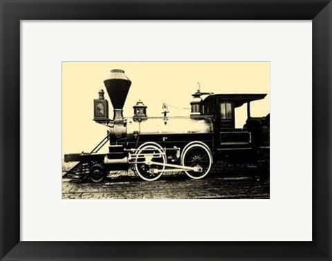 Framed Locomotive V Print