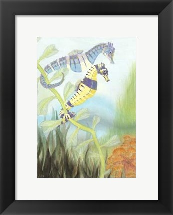 Framed Seahorse Serenade III Print