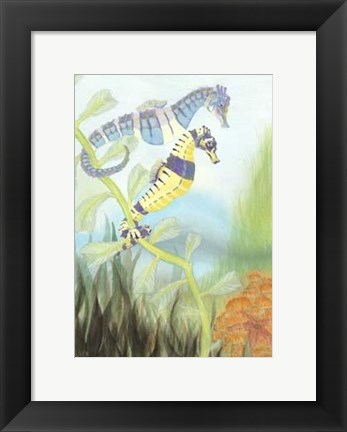 Framed Seahorse Serenade III Print