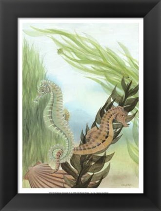 Framed Seahorse Serenade IV Print