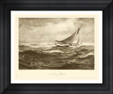 Framed Gale Of Wind Print
