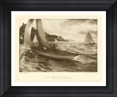 Framed Falmouth Harbor Print