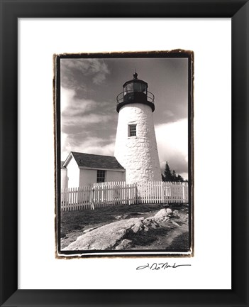 Framed Pemaquid Point Light, Maine I Print