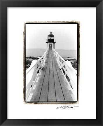 Framed Marshall Point Light, Maine Print