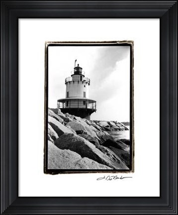 Framed Spring Point Light, Maine I Print