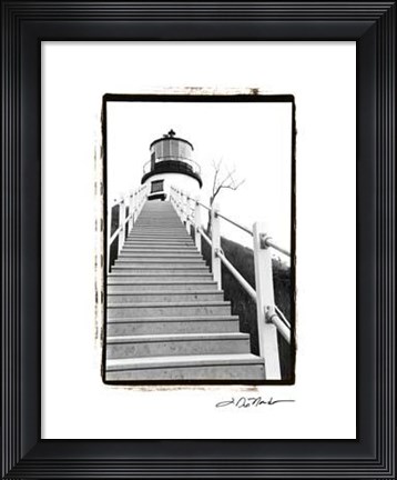 Framed Owl's Head Light, Maine Print