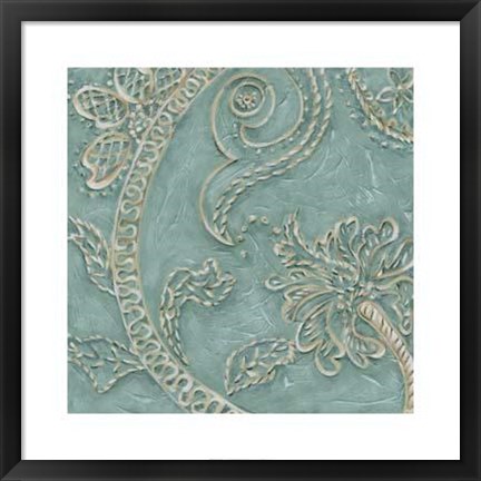 Framed Tiffany Lace I Print