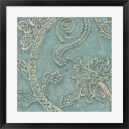 Framed Tiffany Lace I Print