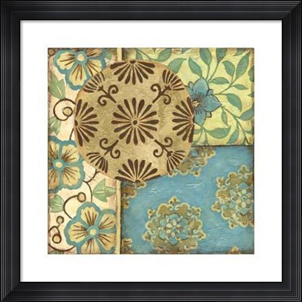 Framed Batik Medallion II Print