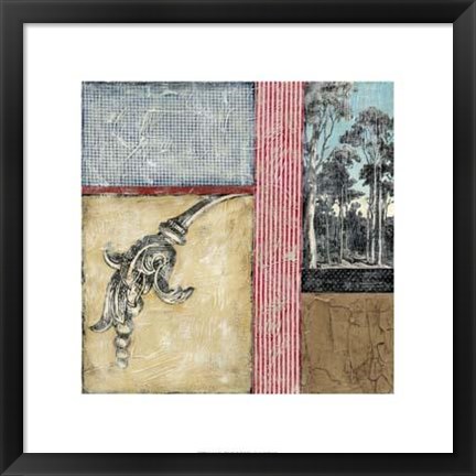 Framed Vintage Collage III Print