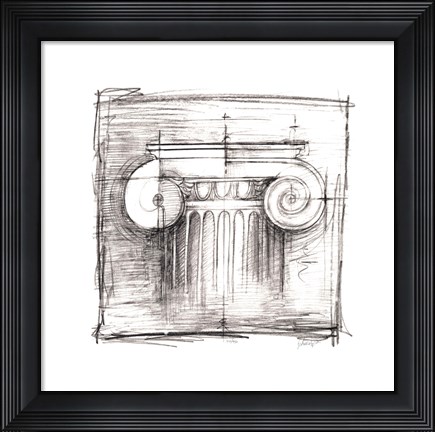 Framed Drafting Elements II Print