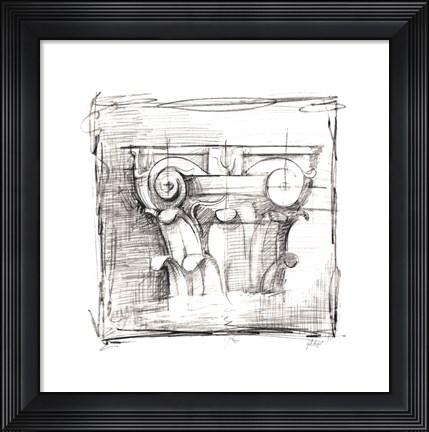 Framed Drafting Elements III Print