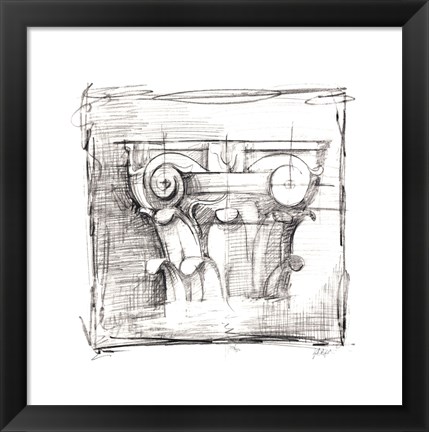 Framed Drafting Elements III Print