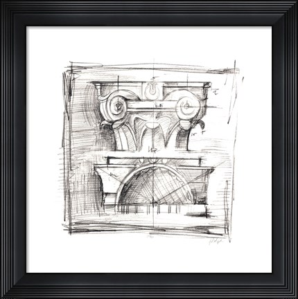 Framed Drafting Elements IV Print