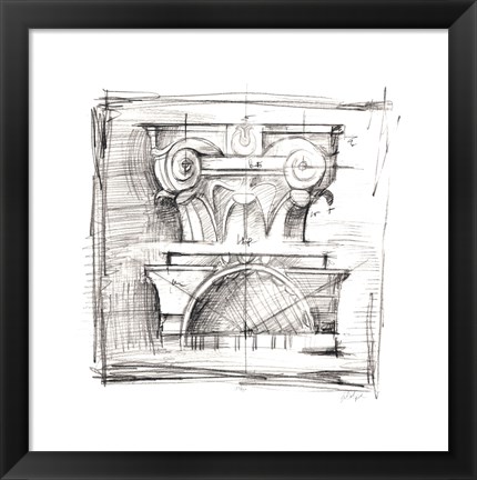 Framed Drafting Elements IV Print