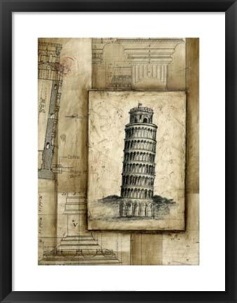 Framed Passport To Pisa Print