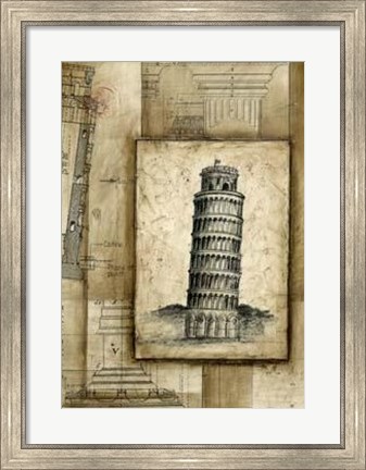 Framed Passport To Pisa Print
