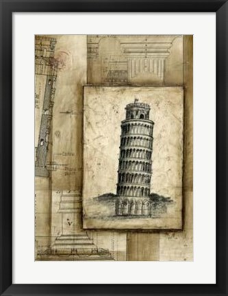 Framed Passport To Pisa Print