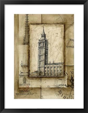 Framed Passport To Big Ben Print