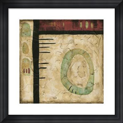 Framed Stone Tile IV Print