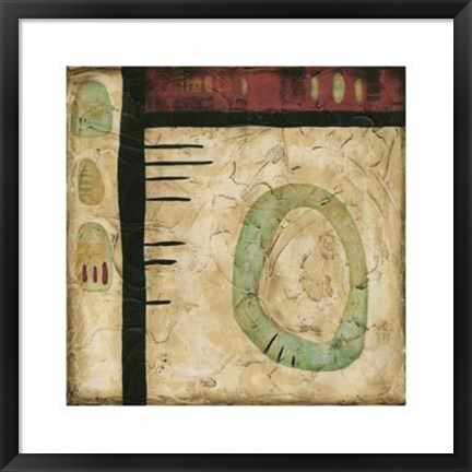 Framed Stone Tile IV Print