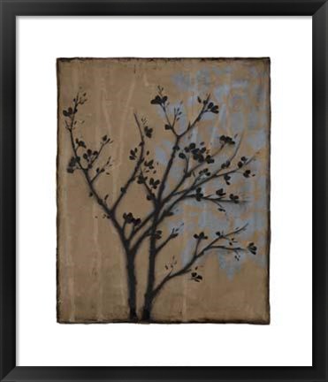 Framed Branch In Silhouette I Print