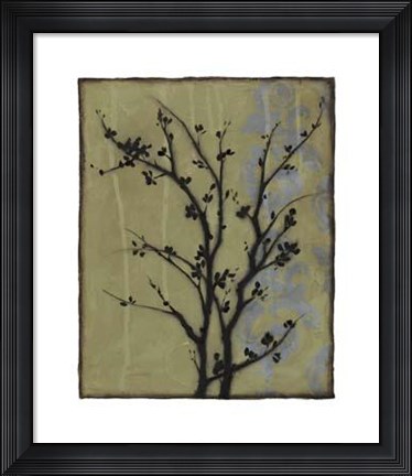Framed Branch In Silhouette III Print