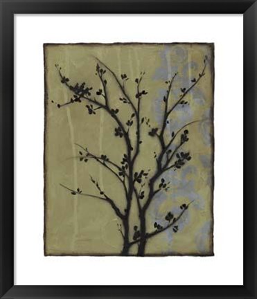 Framed Branch In Silhouette III Print