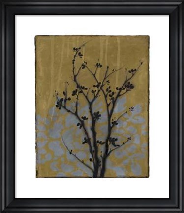 Framed Branch In Silhouette VI Print