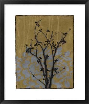 Framed Branch In Silhouette VI Print