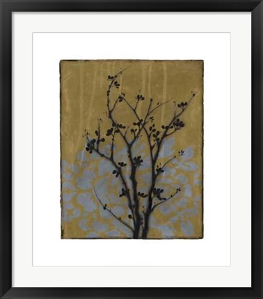 Framed Branch In Silhouette VI Print