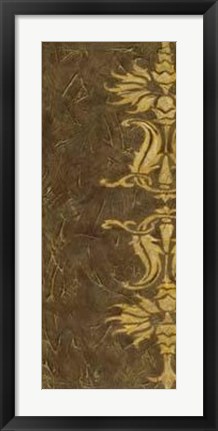 Framed Gold Damask VI Print