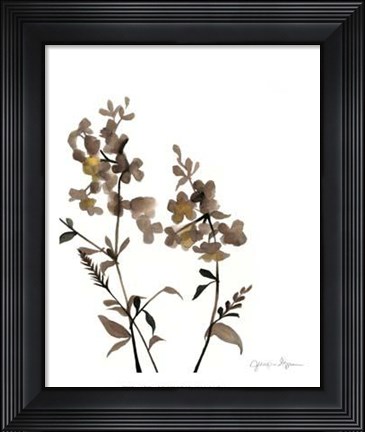 Framed Watermark Wildflowers IV Print