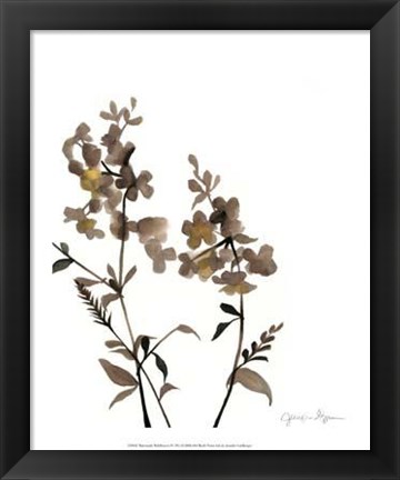 Framed Watermark Wildflowers IV Print