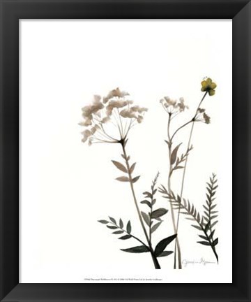 Framed Watermark Wildflowers IX Print