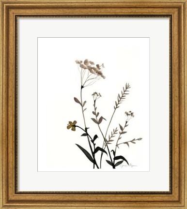 Framed Watermark Wildflowers X Print