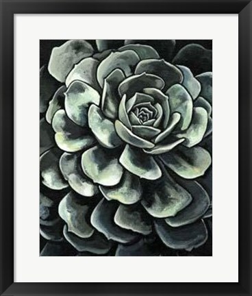 Framed Lunar Succulent II Print