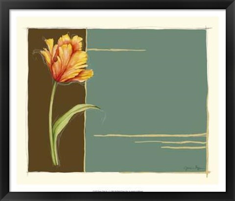 Framed Parrot Tulip No 1 Print