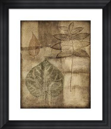 Framed Impressed On Patina I Print