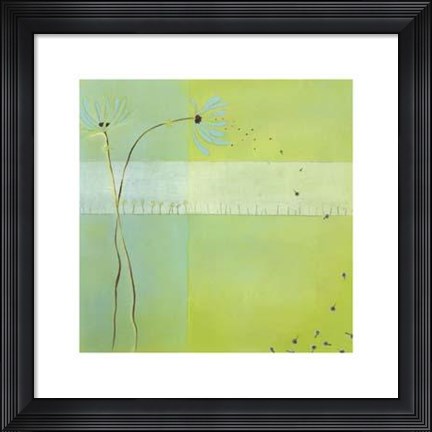 Framed Blue Seedlings III Print