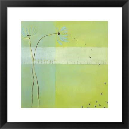 Framed Blue Seedlings III Print