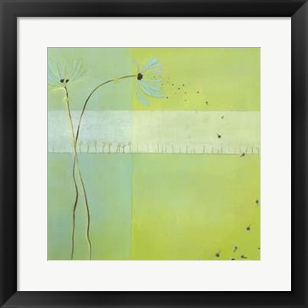 Framed Blue Seedlings III Print